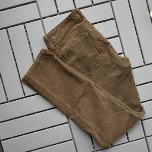 LOFT Modern Straight Brown Corduroy Pants Sz 4